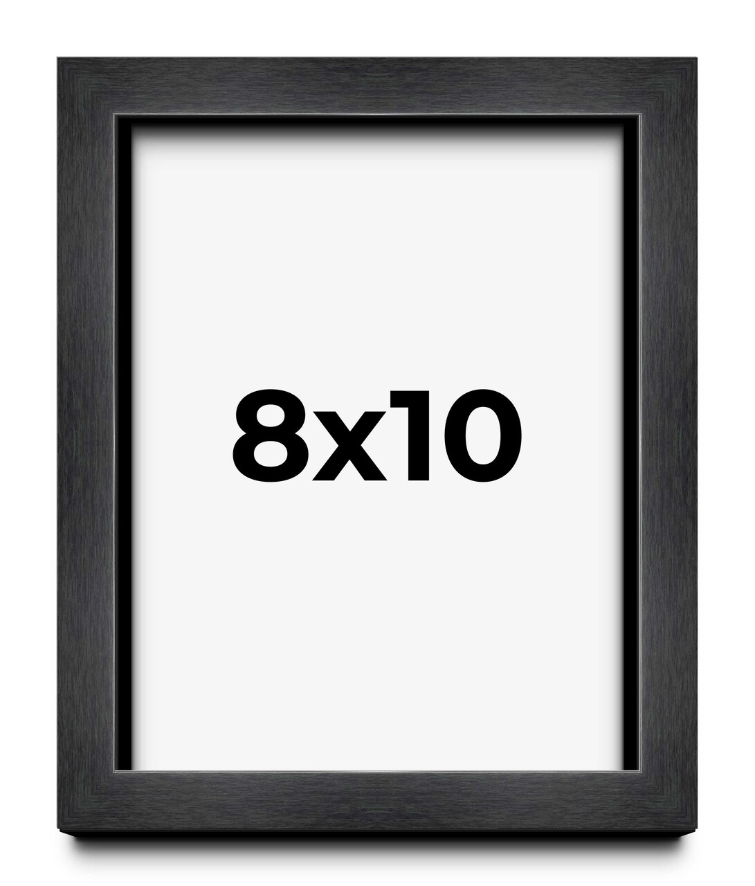 Photo Size Shadow Box 3/4" Depth Grey Picture Frame - UV Acrylic, Backing, Hanging Hardware